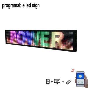 China P5 Programmable Scrolling LED Window Display Signs 40*8 Inch wholesale