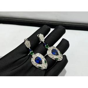 China custom jewelry solid 18 karat gold jewelry luxury gems jewelry earrings supplier