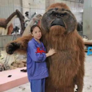 China Adult Gorilla Costume Realistic Gorilla Suit For Theme Park supplier