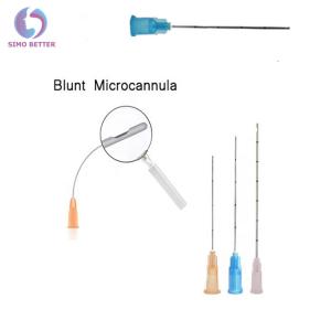 China Dermal Filler Injection Cosmetic Instrument 25g 50mm Micro Cannula Blunt Tip supplier