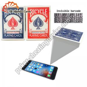 Barcode Bicycle Marked Cards For Phone Poker Analyzer