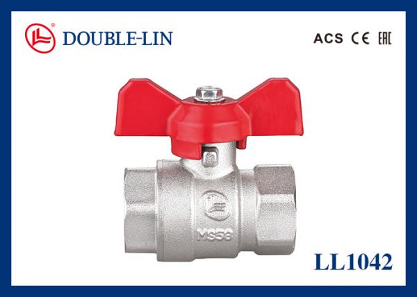 1/4 " To 1 1/4 " Female X Female 25 Bar Brass Ball Valve With T Handle
