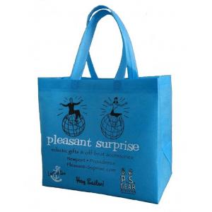 China Promotion Factory Custom Logo Reusable Foldable Non-Laminated  Non Woven Fabric Tote Shopping Bag supplier