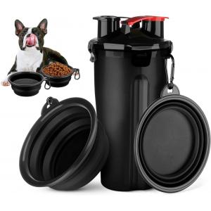 China Portable Water Bottle 2 in 1 for Dogs Outdoor Walking with Collapsible Bowl supplier