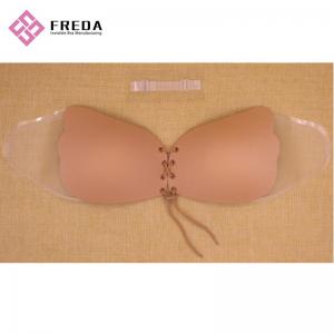 China Detachable silicone push up wing stick on strapless bra manufacturer supplier