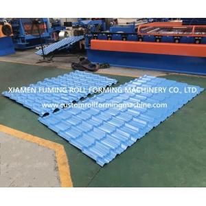 Hydraulic Roof Tile Roll Forming Machine Powerful PLC Control