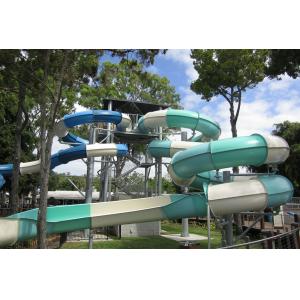 China Outdoor Park Swimming Pool Tube Fiberglass Water Slide Parts Play Equipment supplier
