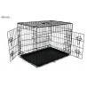 China customized portable stainless steel aluminum metal folding big dog cage, dog kennels cages large outdoor durable dog hou wholesale