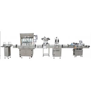 China Automatic Cream Paste Liquid Filling Production Line With Capping Machine Labeling Machine supplier