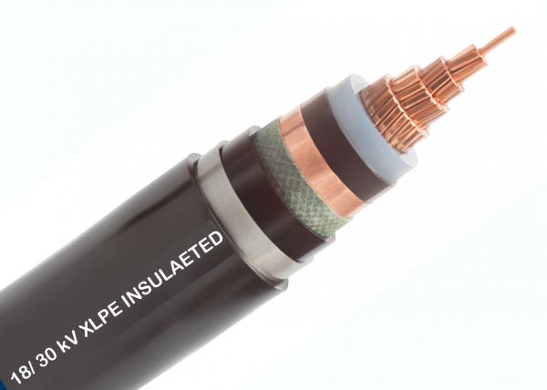 Single Core XLPE Insulated Medium Voltage Power Cables 18/30 KV Nominal Voltage