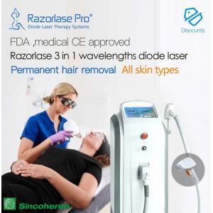 FDA CE approved Sincoheren Razorlase like lightsheer Soprano SHR hair removal laser diode laser hair remova