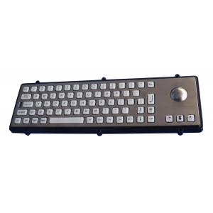 Blank transparent keys panel mount keyboard with mechnical optical laser trackball