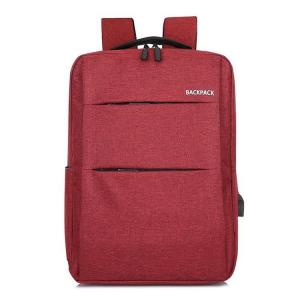 China 4 Colors Optional Nylon Waterproof Laptop Rucksack With USB Charger supplier