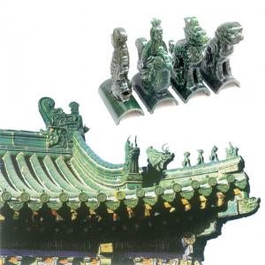 China Dragon Beast Chinese Roof Ridge Decorations Glazed Colorful Finial For Roofing Handmade supplier