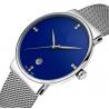 China Customiz logo fashion alloy wrist watch with S/S mesh band ,quartz movement wrist watch wholesale