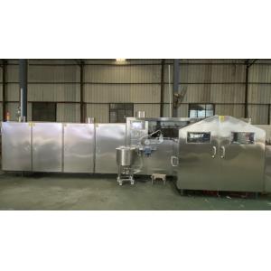 PLC Control Cone Ice Cream Machine , Sugar Cone Wafer Processing Equipment