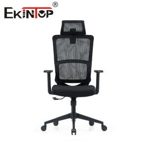 Cadeira ergonômica traseira alta do ODM do OEM, Mesh Chair With Fixed Armrest preto