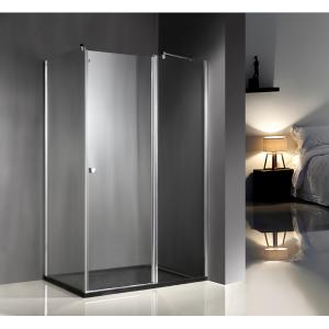 1200x800x6mm Clear Glass Shower Enclosures With Tray , Glass Bathroom Enclosures