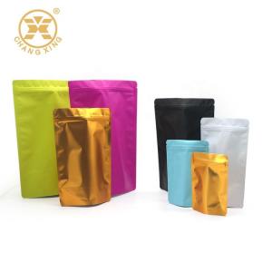 China Matte Resealable CPP Coffee Bean Bags With Valve Smell Proof Stand Up Barrier Pouches supplier