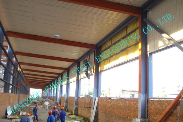 Custom Fabricated Pre-engineered Building Steel Structure Building Double Span