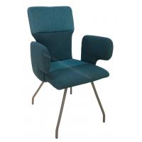 China Grey Legs Modern Upholstered Dining Chairs Guestroom Use Multi Color Shell on sale