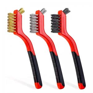 Kitchen Oil Gas Stove Dispensing Dish Nylon Steel Wire Brush Set Sustainable