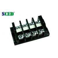 China High Current Terminal Connector Block 18.0mm 600V Black PC Screw Mount Connector on sale