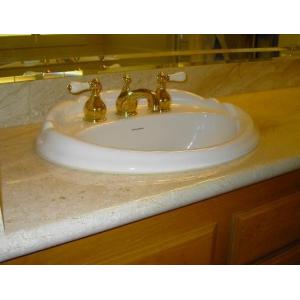 VanityTops -Crema Marfil Marble Vanity Tops For Bathroom Decoration