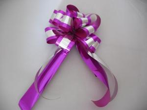 China Custom Printed Gift Wrap Pull Ribbon Bows Christmas Christmas Bows And Ribbon on sale 