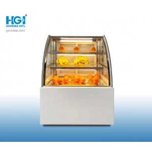 China Food Shop Glass Table Top Cake Display Chiller 900*1200mm 220V 50Hz supplier