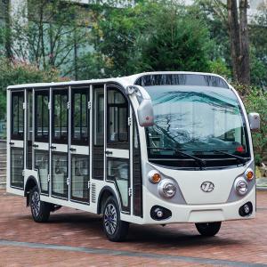 New Design Enclosed Style Electric School Bus 14 Persons 72v Ac System Electric Car Tour For Amusement Park