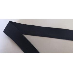 China 2 Cm Dark Blue Polyester Webbing Tape / Knitted Ultra Thin Webbing Handbag Strap supplier