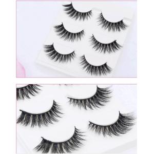 3 pairs natural false eyelashes fake lashes long makeup 3d mink lashes extension eyelash mink eyelashes for beauty #X11