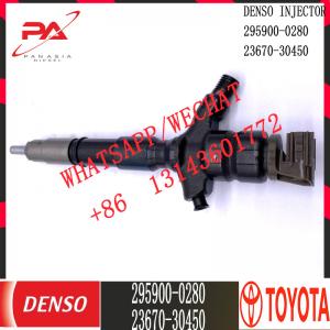 Diesel Truck Common Rail Injector 295900-0280 For Toyota 23670-30450