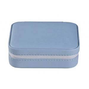 China Faux Leather Travel Small Jewelry Gift Box Customized For Rings Earrings Necklace supplier