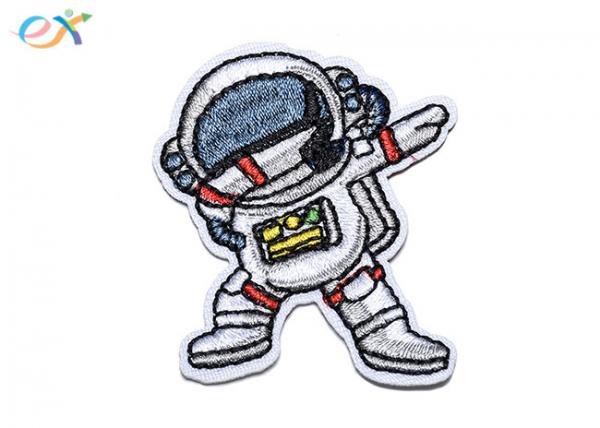 Stock Wholesale Cute Badge Embroidered Logo Iron Embroidery Patches With Own