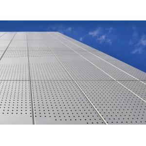 Soundproof Interior Decorative Ceiling Mesh / Perforated Stainless Steel Panels