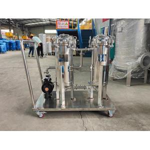 China Stainless Steel Industrial Movable Filter Housing Food Grade Single Bag Filter supplier