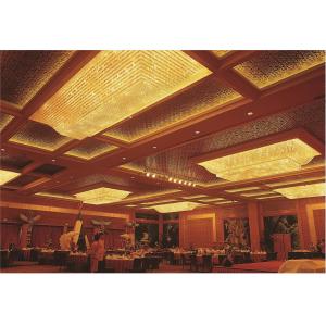 China Lobby Hotel Project Furniture With Glass Chandelier wholesale