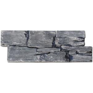 China El panel de pared natural de la chapa de la piedra de la pizarra del negro de carbono del revestimiento de la piedra de la pizarra Z del carbón de leña Ledgestone wholesale