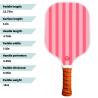 China Customized Graphite Carbon Fiber Glass Fiber Pickleball Paddle with PP Honeycomb Core wholesale