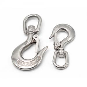China High Load Rope Hardware Accessories Stainless Steel Lifting Eye Slip Hook With Latch supplier