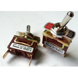China Heavy Duty 2PINS ON OFF 20A 125VAC magnetic guarded DPDT toggle switch supplier