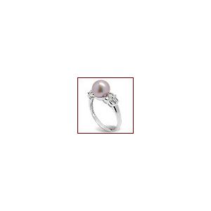 Melinda a Freshwater Cultured  Pearl Engagement Ring For Women