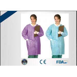 Odorless Disposable Lab Coats , Non Irritating Disposable Medical Gowns