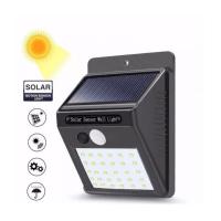 China Top Quality Hot Sell CE Bright Easy to Install Aluminum Black LED Solar Powered Wall Light on sale