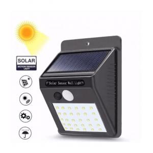Top Quality Hot Sell CE Bright Easy to Install Aluminum Black LED Solar Powered Wall Light