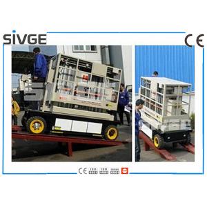 China Indoor / Outdoor Hydraulic Work Platform Lift Self Propelled 10m Height supplier