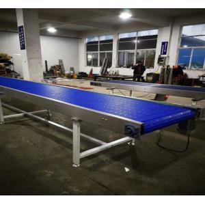 China Blue Plastic Auto Conveyor Systems Adjustable Speed In Logistics And Cosmetics Industry supplier