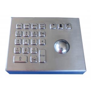 Rugged Weather proof industrial stand alone laser trackball mouse with numeric keypad